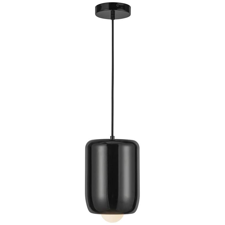 Image 1 Kuzco Hayden LED 7-in Glossy Black Pendant