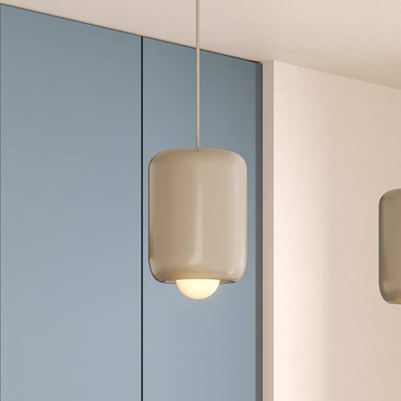 Image 1 Kuzco Hayden LED 7-in Pearl White Pendant