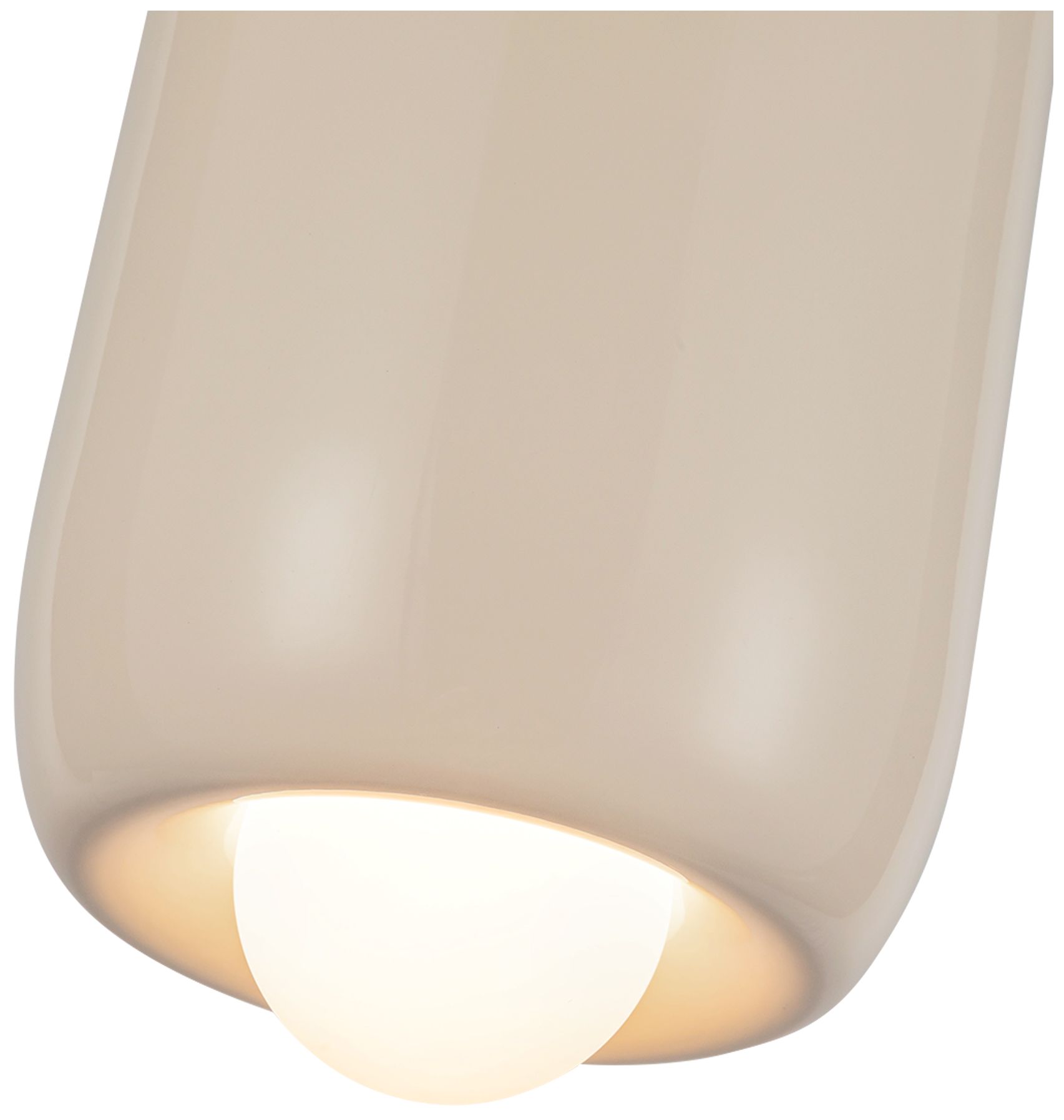 Image 5 Kuzco Hayden LED 7-in Pearl White Pendant more views