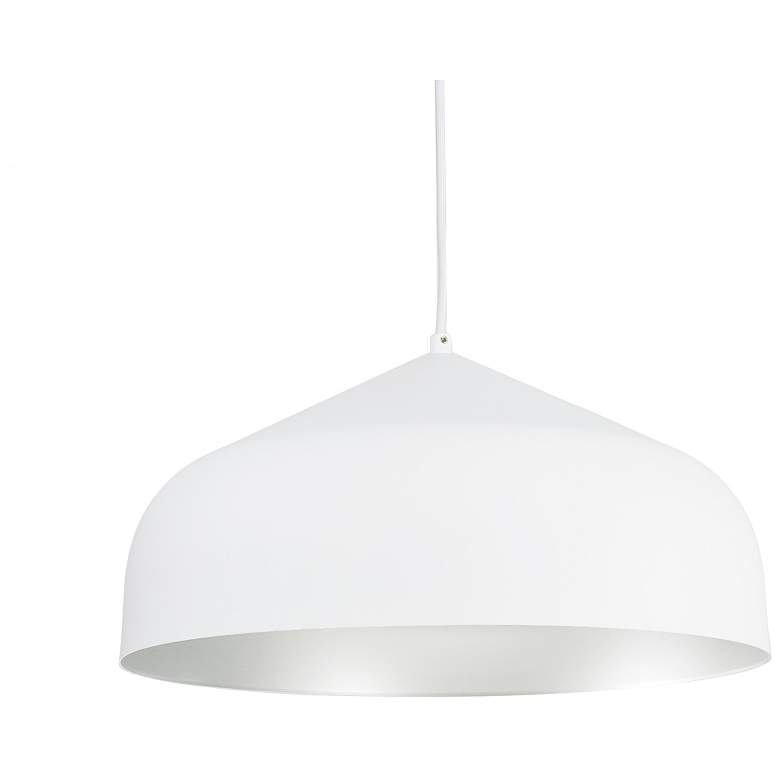 Image 1 Kuzco Helena LED 17-in White/Silver Pendant