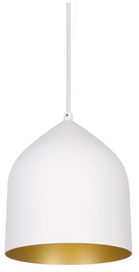 Image 2 Kuzco Helena LED 8-in White/Gold Pendant more views