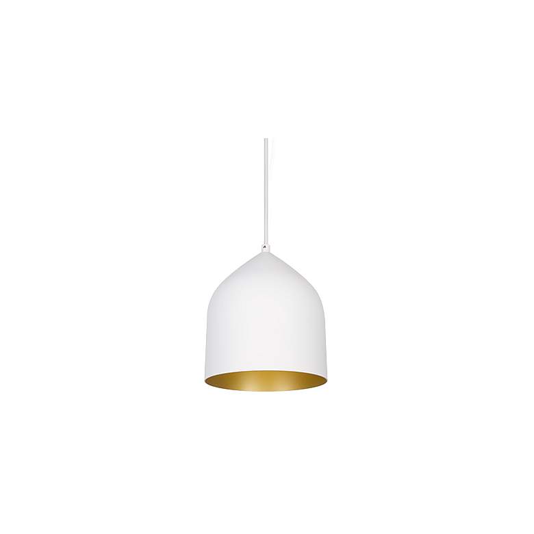 Image 2 Kuzco Helena LED 8-in White/Gold Pendant more views