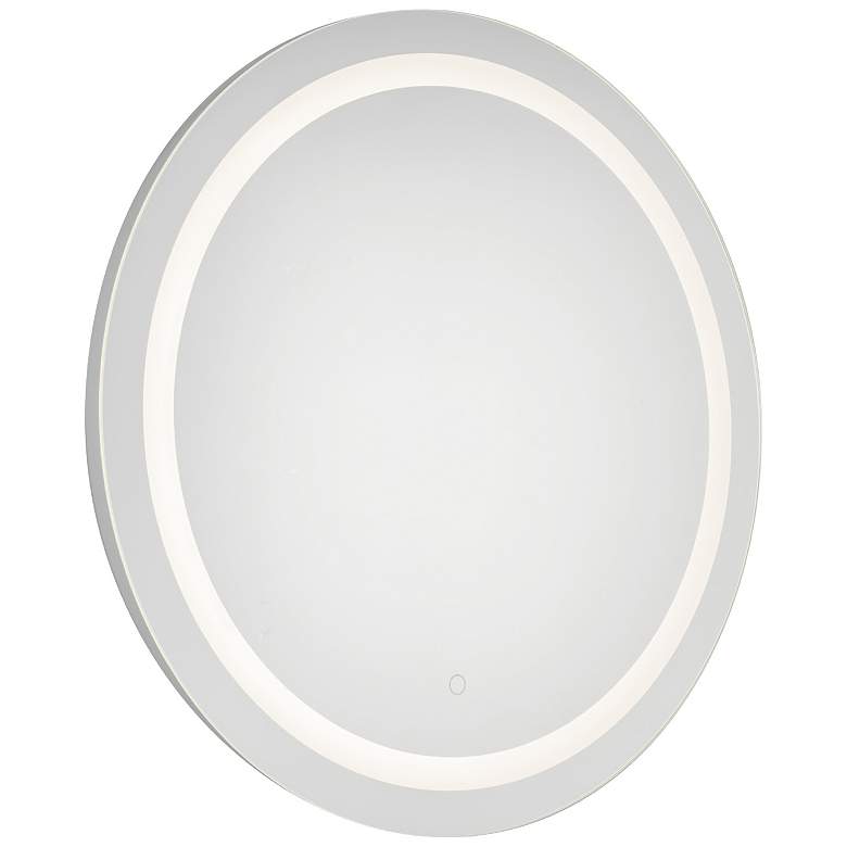 Image 1 Kuzco Hillmont LED 32-in Sandblasted Merc Edge Vanity Mirror