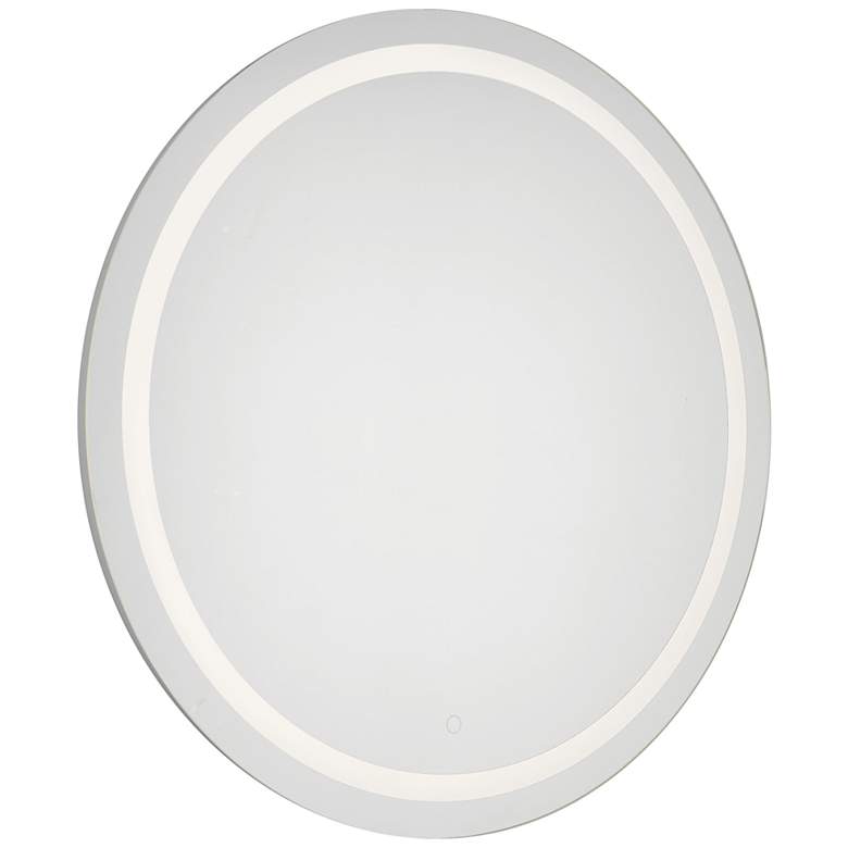 Image 1 Kuzco Hillmont LED 32-in Sandblasted Merc Edge Vanity Mirror