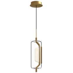 Kuzco Hilo LED 5-in Brushed Gold Pendant