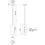 3_Kuzco Hilo LED 5-in Brushed Gold Pendant more views
