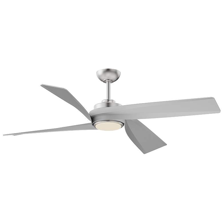 Image 1 Kuzco Horizon LED 56-in Brushed Nickel Ceiling Fan