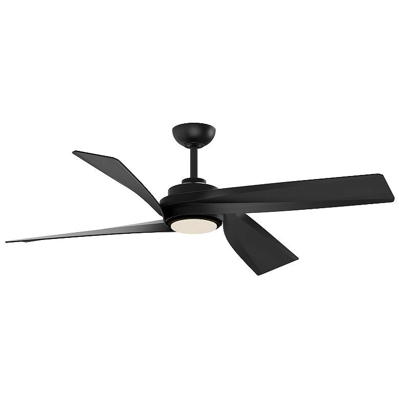 Image 1 Kuzco Horizon LED 56-in Matte Black Ceiling Fan