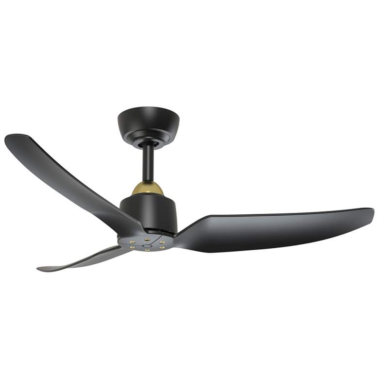Image 1 Kuzco Hugo 42-in Brushed Gold/Matte Black Ceiling Fan