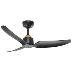Kuzco Hugo 42-in Brushed Gold/Matte Black Ceiling Fan