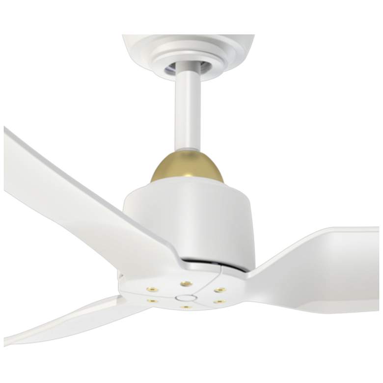 Image 3 Kuzco Hugo 42-in Brushed Gold/Matte White Ceiling Fan more views