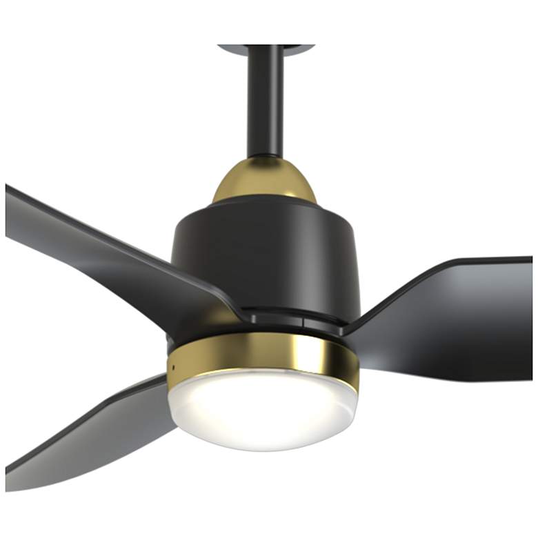 Image 3 Kuzco Hugo 52-in Brushed Gold/Matte Black Ceiling Fan more views