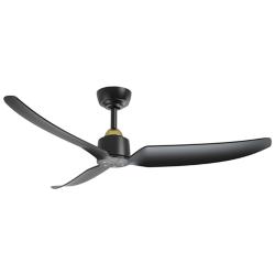 Kuzco Hugo 52-in Brushed Gold/Matte Black Ceiling Fan