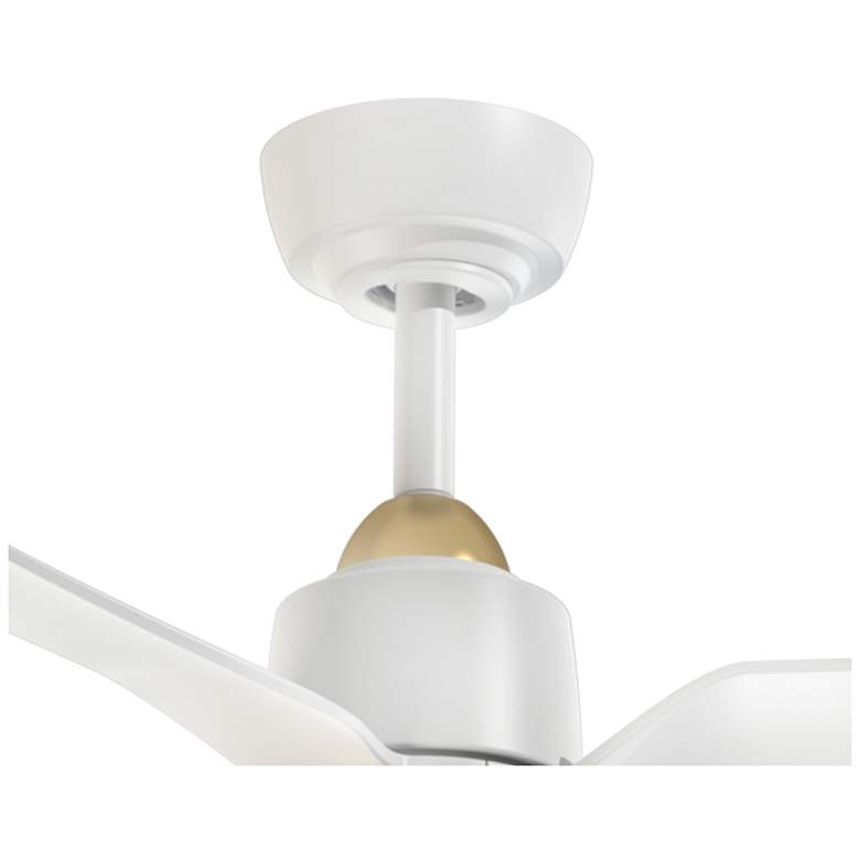 Image 2 Kuzco Hugo 52-in Brushed Gold/Matte White Ceiling Fan more views