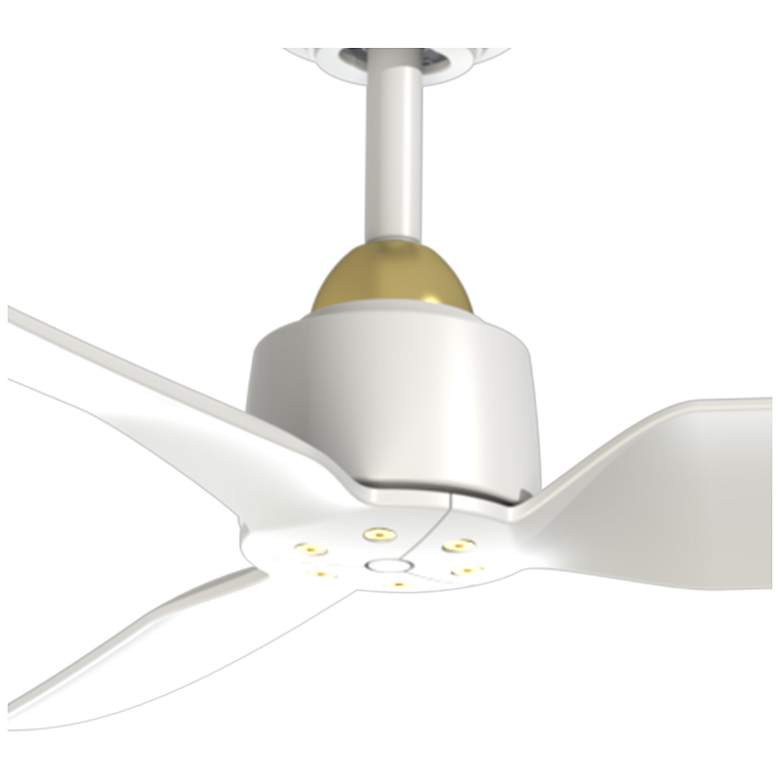 Image 3 Kuzco Hugo 52-in Brushed Gold/Matte White Ceiling Fan more views