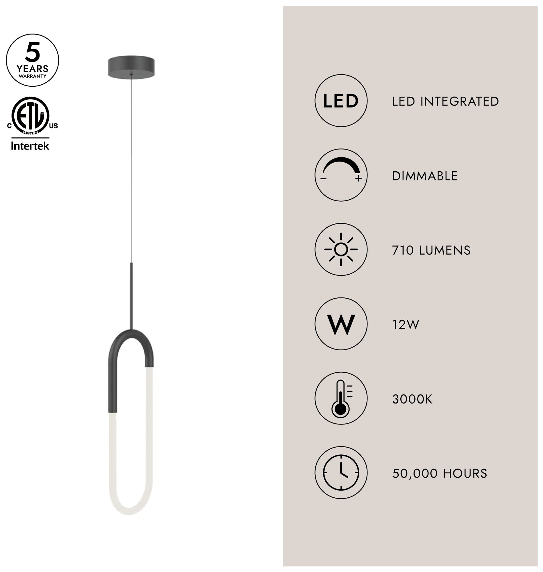Image 6 Kuzco Huron 32-in Brushed Gold Pendants more views