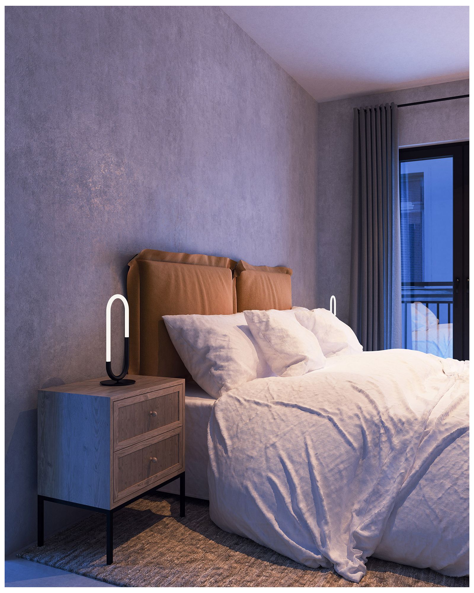 Image 4 Kuzco Huron LED 21-in Black LED Table Lamp more views