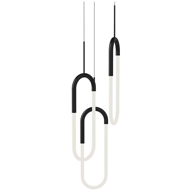 Image 1 Kuzco Huron LED 3 Head Black Multi-Pendant