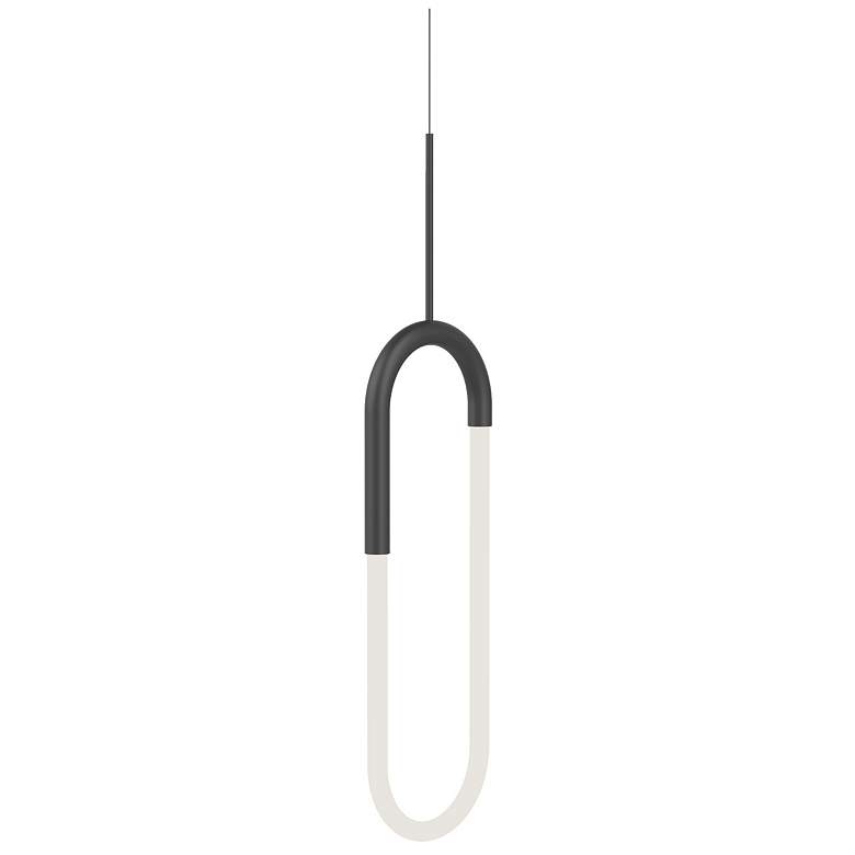 Image 1 Kuzco Huron LED 8-in Black Pendant