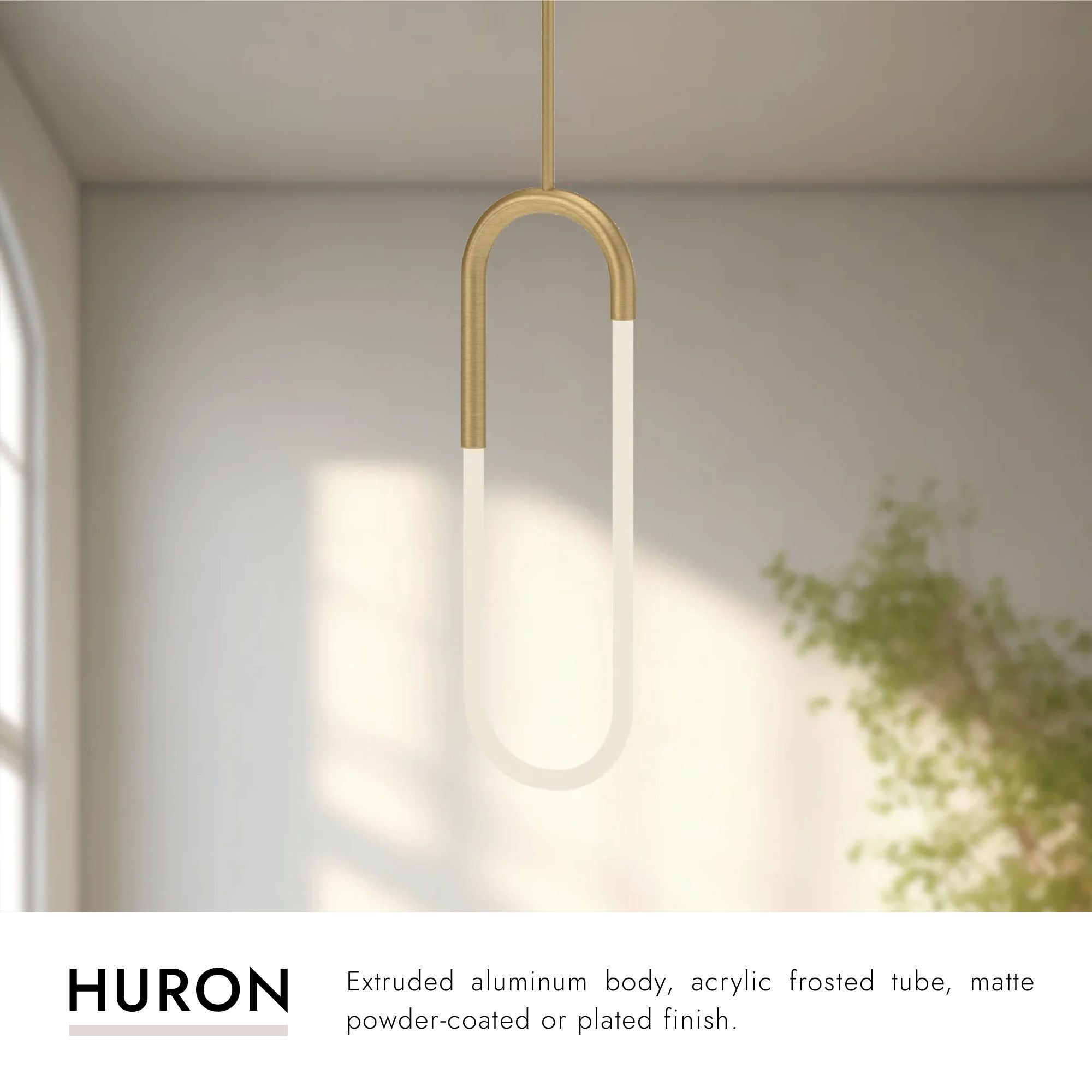 Image 3 Kuzco Huron LED 8-in Black Pendant more views