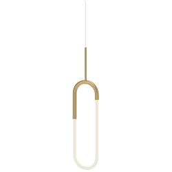 Kuzco Huron LED 8-in Brushed Gold Pendant