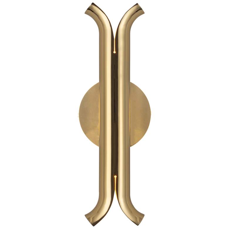 Image 1 Kuzco Husk LED 14-in Metallic Brass Wall Sconce