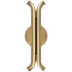 Kuzco Husk LED 14-in Metallic Brass Wall Sconce
