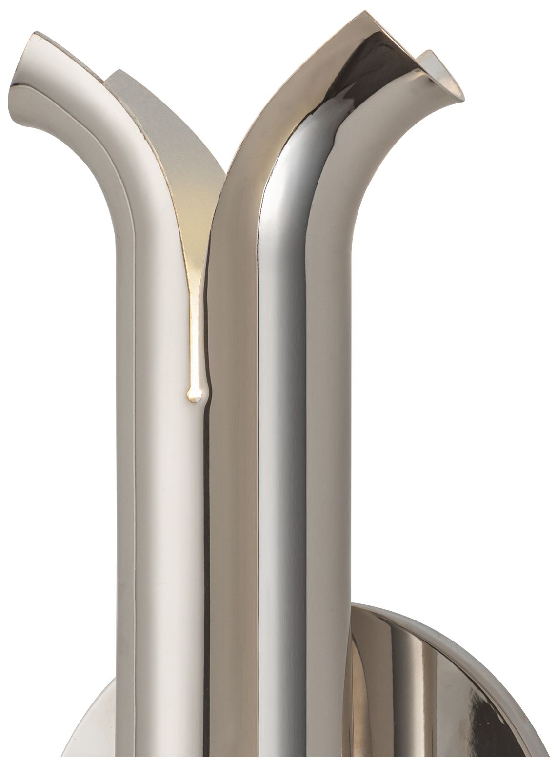 Image 5 Kuzco Husk LED 14-in Polished Nickel Wall Sconce more views