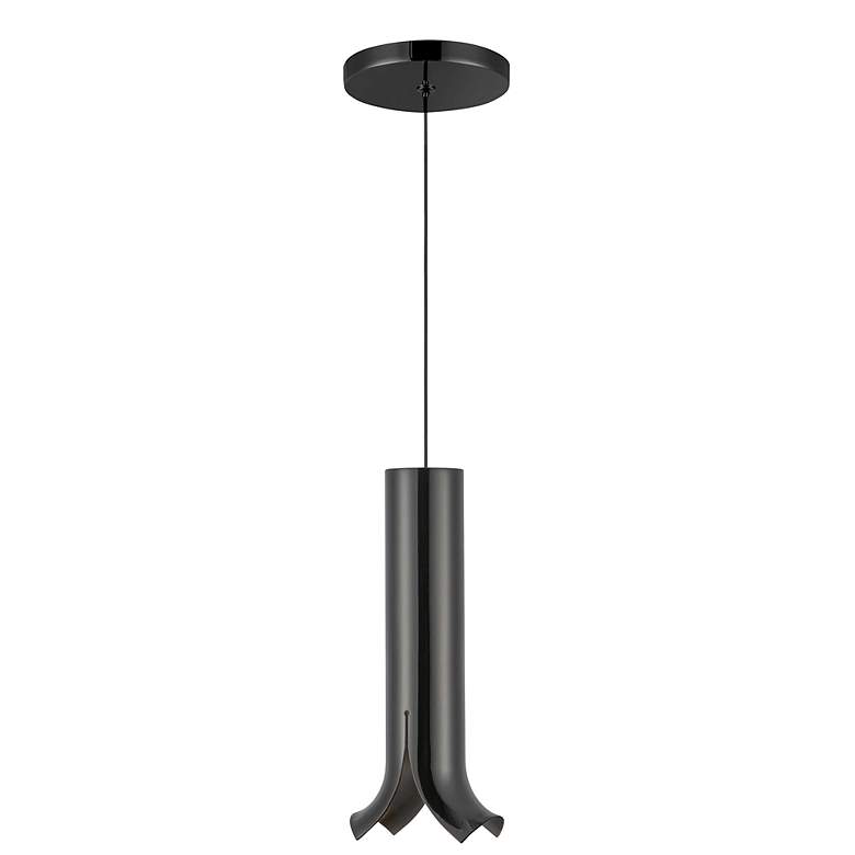 Image 4 Kuzco Husk LED 9-in Glossy Black Pendant more views