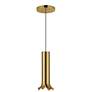 3_Kuzco Husk LED 9-in Metallic Brass Pendant more views