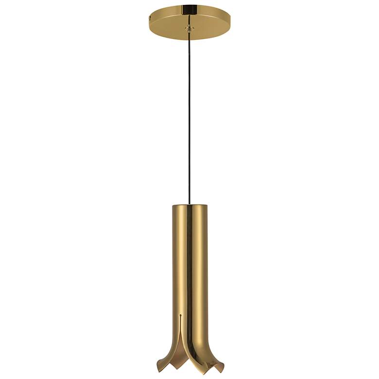 Image 4 Kuzco Husk LED 9-in Metallic Brass Pendant more views