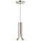 Kuzco Husk LED 9-in Polished Nickel Pendant