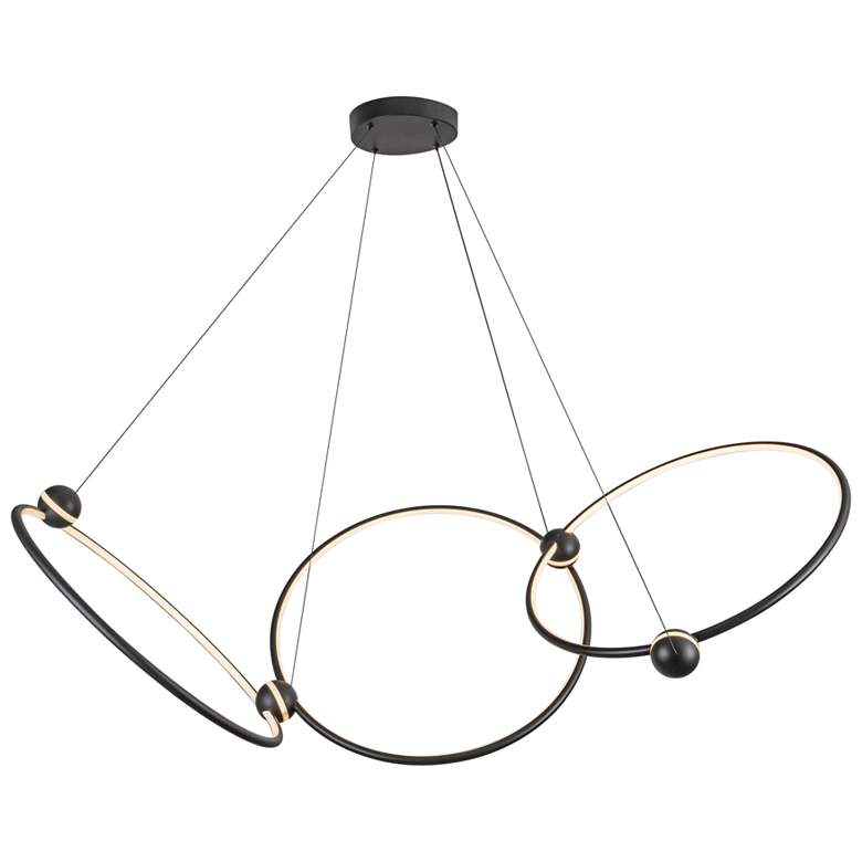 Image 1 Kuzco Isho LED 3 Head Black Chandelier