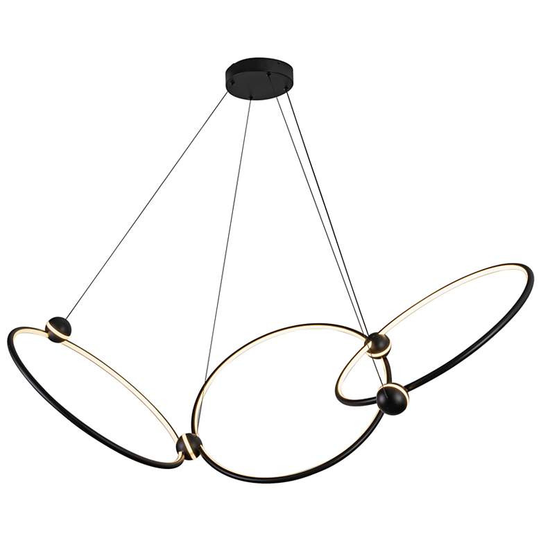 Image 3 Kuzco Isho LED 3 Head Black Chandelier more views