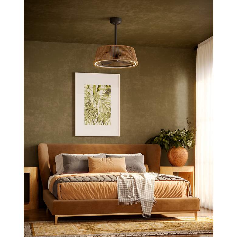 Image 6 Kuzco Isla 24-in Matte Black/Braided Rope Ceiling Fans more views