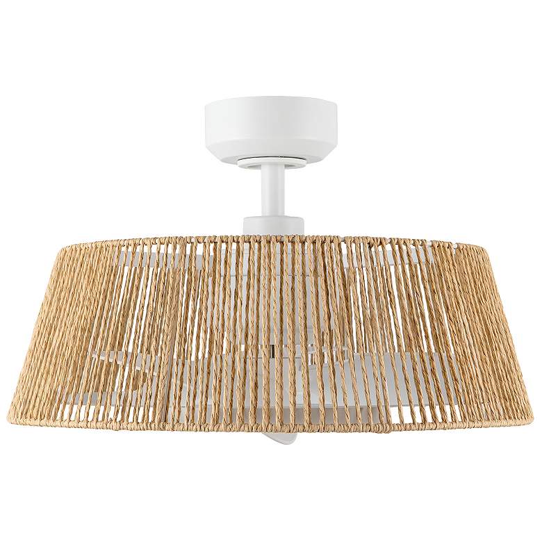 Image 2 Kuzco Isla LED 24-in White/Braided Rope Ceiling Fan more views