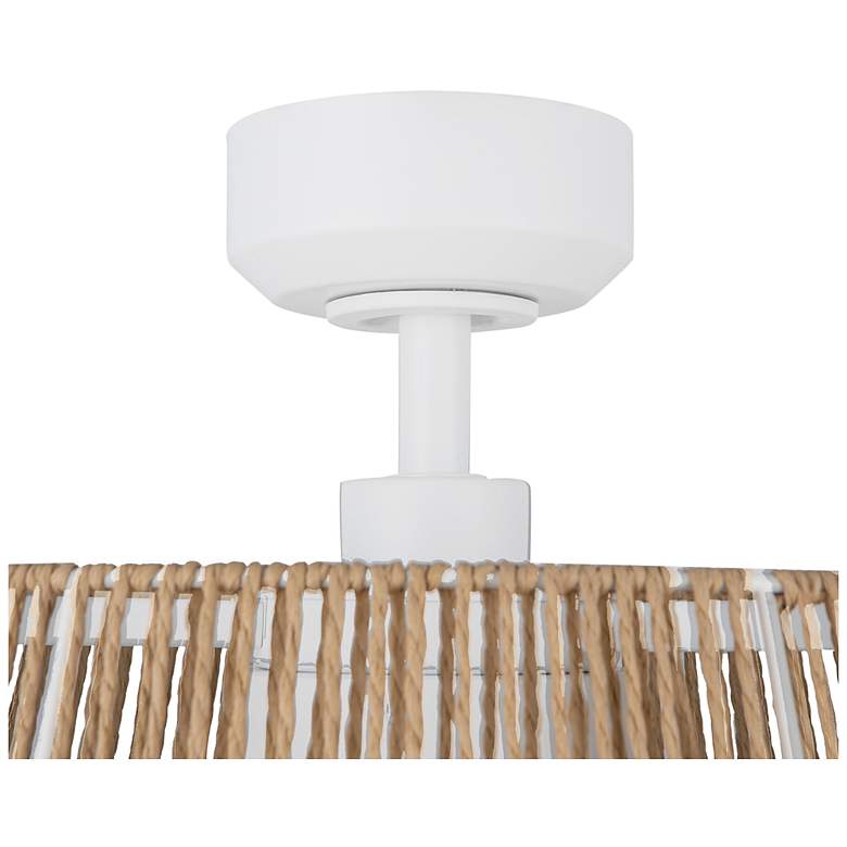Image 4 Kuzco Isla LED 24-in White/Braided Rope Ceiling Fan more views