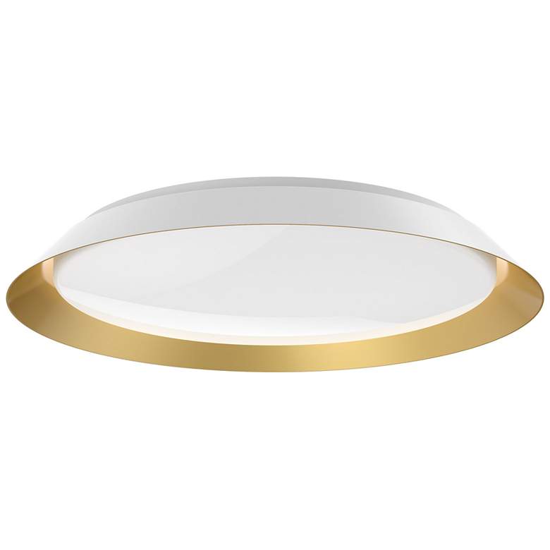 Image 1 Kuzco Jasper LED 23-in White/Gold Flush Mount