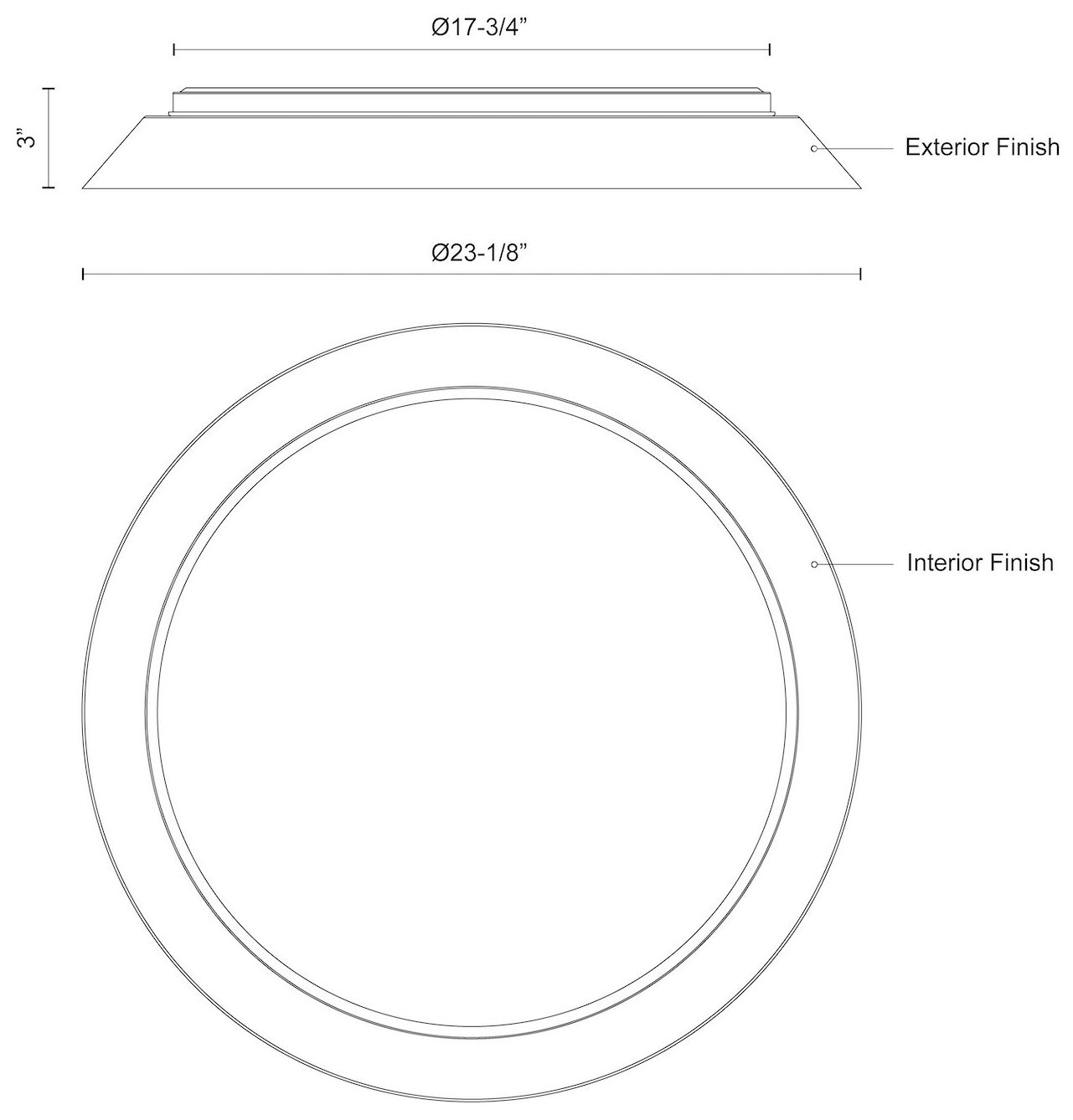Image 2 Kuzco Jasper LED 23-in White/Gold Flush Mount more views