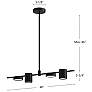 6_Kuzco Jayden LED 40-in Black/Brushed Gold Linear Pendant more views