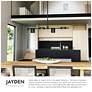 7_Kuzco Jayden LED 40-in Black/Brushed Gold Linear Pendant more views