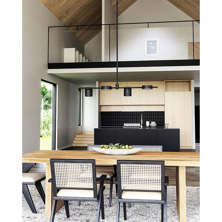 Image 2 Kuzco Jayden LED 40-in Black Linear Pendant more views
