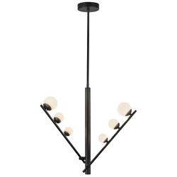 Kuzco Juniper LED 2 Head Black/Opal Glass Pendant