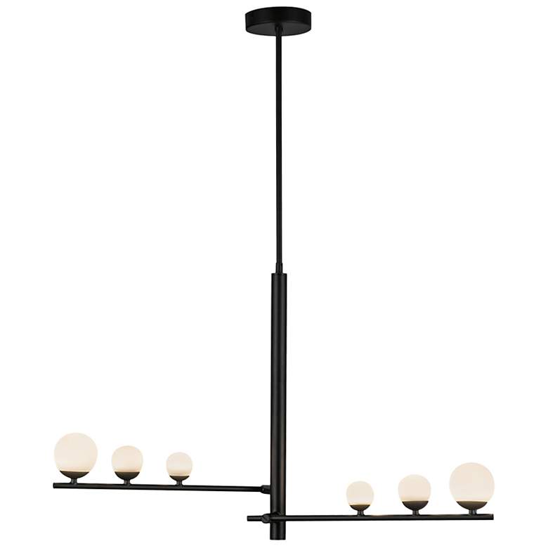 Image 2 Kuzco Juniper LED 2 Head Black/Opal Glass Pendant more views