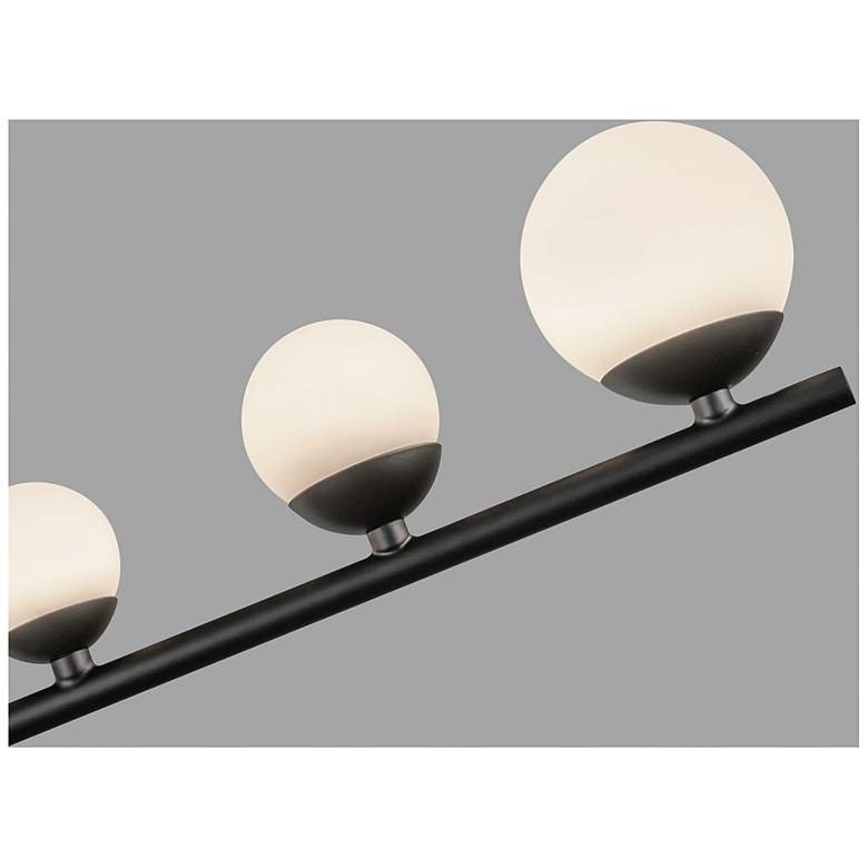 Image 4 Kuzco Juniper LED 2 Head Black/Opal Glass Pendant more views