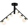 2_Kuzco Juniper LED 2 Head Black/Opal Glass Semi-Flush Mount more views