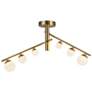 3_Kuzco Juniper LED 2 Head Brushed Gold/Opal Glass Semi-Flush Mount more views