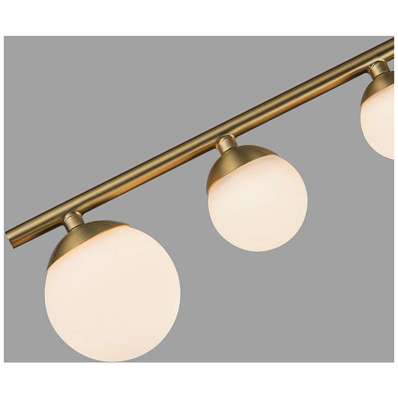 Image 5 Kuzco Juniper LED 2 Head Brushed Gold/Opal Glass Semi-Flush Mount more views