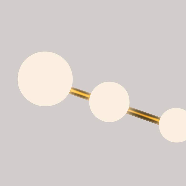 Image 4 Kuzco Juniper LED 29-in Brushed Gold/Opal Glass Vanity Light more views