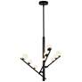 2_Kuzco Juniper LED 3 Head Black/Opal Glass Chandelier more views